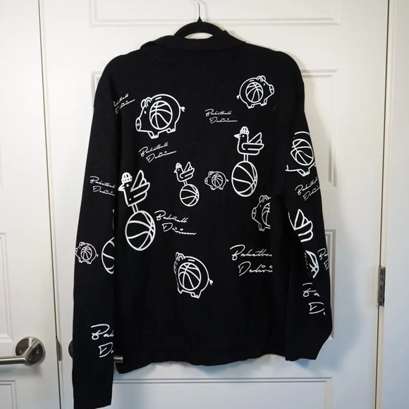 Zara basketball Rooster Knit Shacket jacket Size XL - Picture 4 of 6